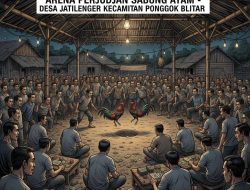 ‎Praktik Judi Sabung Ayam di Blitar Semakin Merajalela, Polresta Blitar Kemana?.