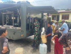 Mobil RO Yon Zipur 1/DD Siap Pastikan Ketersedian Air Bersih Di Tapanuli Utara