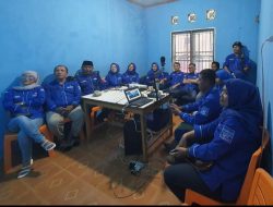 DPC Demokrat Lampung Selatan Nobar dalam Konfrensi Pers Capres dan Wapres Tahun 2024