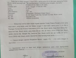 Wartawan Jadi Korban Pengeroyokan, Oknum Humas DPRD Muaro Jambi di Polisikan