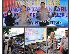 Ratusan Motor Knalpot Brong Diamankan Satlantas Polres Tuban Selama Ramadhan 1444 H