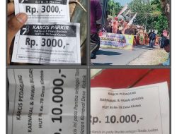 Hasil Pungutan Acara Karnaval HUT RI ke-78 di Desa Klotok Diduga Dinikmati Bersama