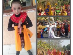 Semangat Siswa Siswi SD – SMP Parengan Dalam Acara Pawai Budaya Peringati HUT RI yang Ke 78