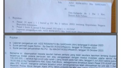 Dugaan Penipuan Oknum Polisi bersama Istrinya Terus Berlanjut