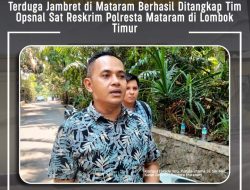 Terduga Jambret di Mataram Berhasil Ditangkap Tim Opsnal Sat Reskrim Polresta Mataram di Lombok Timur