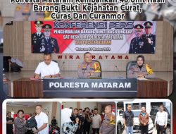 Polresta Mataram Kembalikan 46 Unit Hasil Barang Bukti Kejahatan Curat, Curas Dan Curanmor