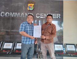 KGB Resmi Laporkan Anjar Selaku Distributor Pupuk Oplosan Alias Palsu Ke Polres Lamtim
