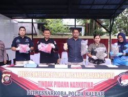 Tangkap 2 Orang, Gabungan Tim Interdiksi Terpadu Kalbar Sita 1,5 Kilogram Ganja dan Ekstasi 9.497 Butir