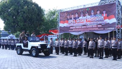 Polres Ngawi Gelar Sispamkota, Buktikan Siap Amankan Pemilu 2024