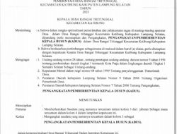 Camat Ketibung : Pemberhentian Perangkat Desa Rangai Tritunggal Tidak Sah