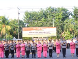 Kapolres Tuban Pimpin Upacara Serah Terima Jabatan Kasat Reskrim dan Kasat Lantas