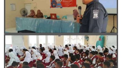 Personel PPA Polresta Palu : Penyuluhan/Mengedukasi Adik-adik Siswa di SD Negeri 15 Kota Palu tentang Pencegahan Bullying, Kekerasan Seksual, dan Intoleransi