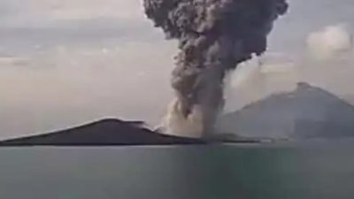 Pemerintah Menghimbau, Agar Masyarakat Pesisir Rajabasa Lamsel Waspadai Erupsi Abu Vulkanik GAK