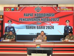 Persiapan Pengamanan Natal dan Tahun Baru 2024, Polres Tuban Undang Instansi Terkait Gelar Rapat Koordinasi
