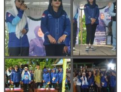 Miranti Karim Sanusi Caleg DPRD Provinsi dan Vera Lie Dyaningsih Caleg DPRD Lam-sel Kampanye di 2 Titik