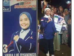 Vera Lie Dyaningsih Caleg DPRD Kabupaten, Berkampanye di 2 titik