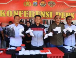 Satresnarkoba Polres Tuban Berhasil Ungkap Delapan Kasus dan Amankan Sepuluh Tersangka Peredaran Narkoba