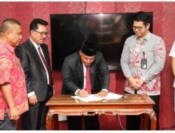 Pemkab LamSel Teken Mou dan PKS Dengan PT. PLN Persero Unit Induk Distribusi Lampung UP3 Tanjung Karang