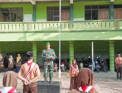 Jadi Pembina Upacara di SMK Walisongo, ini Pesan Bati Tuud Koramil Sugihwaras Bojonegoro