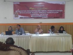 KPU Lampung Selatan, Gelar Rapat Koordinasi Persiapan Rapat Pleno Penghitungan Suara Hasil Pemilu Tahun 2024