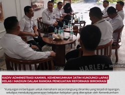 Kadiv Administrasi Kanwil Kemenkumham Jatim Kunjungi Lapas Kelas I Madiun Dalam Rangka Penguatan Reformasi Birokrasi