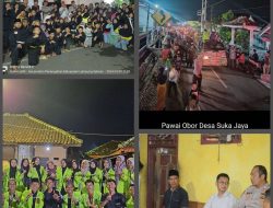 Gelar Pawai Obor’ Pemdes Sukajaya Penengahan Sambut Bulan Suci Ramadhan 1445 H, Warga Dengan Antusias