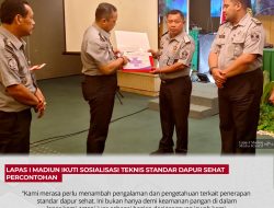 Lapas I Madiun Ikuti Sosialisasi Teknis Standar Dapur Sehat Percontohan