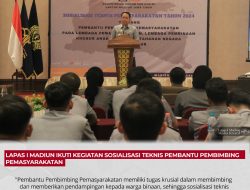 Lapas I Madiun Ikuti Kegiatan Sosialisasi Teknis Pembantu Pembimbing Pemasyarakatan