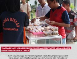 Warga Binaan Lapas I Madiun Pamerkan Kreativitas Melalui Bazar Ramadhan di Dalam Lapas
