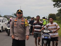 Polisi Tindak Tegas Balap Liar di Sabah Balau, Ratusan Motor di Amankan