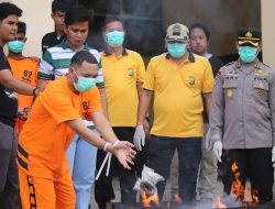 Ditresnarkoba Polda Papua Barat Musnahkan Narkotika Jenis Ganja Sebanyak 963,626 Gram