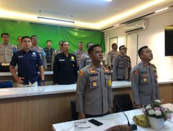 Kapolres Badung AKBP Teguh Priyo Ikuti Zoom Meeting Pembukaan Rakernis Gabungan Divisi Polri.