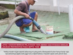 Lapas I Madiun Berikan Pelayanan Yang Bersih Dan Nyaman Dengan Lakukan Penyedotan Pada Septic Tank
