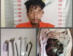 Curi Kabel Tembaga Di Sidomulyo, 1 Pelaku Berhasil Diamankan