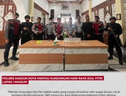 Polres Madiun Kota Pantau Kunjungan Hari Raya Idul Fitri Lapas I Madiun