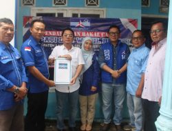 Hj. Melinda, Anak Mantan Bupati Lamsel Zulkifli Anwar Menjadi pendaftar pertama di penjaringan Partai Demokrat Lampung Selatan