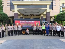 Polda Aceh Kirim Bantuan kemanusian untuk Korban Banjir Lahar Dingin Sumbar