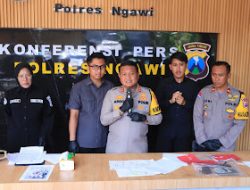 Polres Ngawi Berhasil Amankan 3 Tersangka Sindikat Illegal Logging