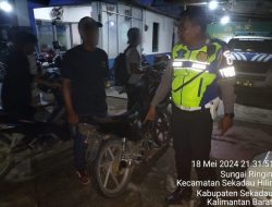 Satlantas Polres Sekadau Tindak Tegas Pengguna Knalpot Brong, Sepuluh Pengendara Motor Terjaring