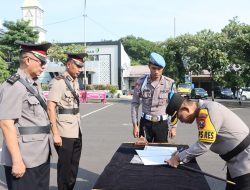 Kapolres Tuban Pimpin Giat Serah Terima Jabatan Beberapa Kapolsek Jajaran Polres Tuban