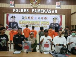 Polres Pamekasan Berhasil Ungkap Curanmor, Tersangka Pasutri dan Penadah Diamankan