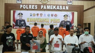 Polres Pamekasan Berhasil Ungkap Curanmor, Tersangka Pasutri dan Penadah Diamankan