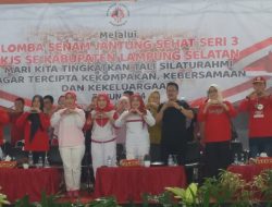 Sekda Lamsel Thamrin Membuka Lomba Senam KJS Dari 17 Kecamatan