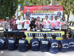 Dalam Kurun Satu Bulan Satreskoba Polres Tuban Ungkap 6 Kasus dan Amankan 7 Tersangka
