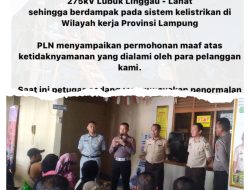 Pemadaman Listrik Total, Mendadak Warga Lampung Panik: ini penjelasan PLN