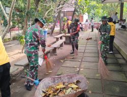 Dalam Rangka HUT Bhayangkara, TNI-Polri Kota Blitar Wujudkan Sinergitas Dengan Gelar Bakti Religi Di Goa Maria