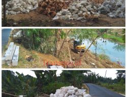 Proyek Bronjong Pengaman Jalan Poros di Bantaran Sungai Selogabus Diduga Mark Up Anggaran