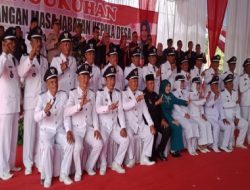 Implementasi UU Nomor 3 Tahun 2024, Bupati Lamsel Kukuhkan 21 Kepala Desa di Kecamatan Palas