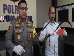 Polisi tetapkan dua tersangka, aksi tawuran di Desa Kunjir Rajabasa
