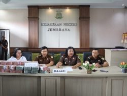 Kejaksaan Negeri Jembrana Terima Pengembalian Denda, Biaya Perkara Dan Uang Pengganti